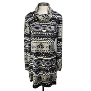 NWT Anthropologie Aryeh grey sweater dress with turtleneck size Large